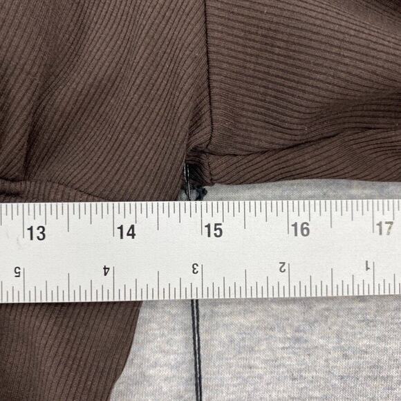 Superdown Dress Womens Medium Brown Ribbed Ruched Bodice With Underwire NEW - Picture 15 of 16